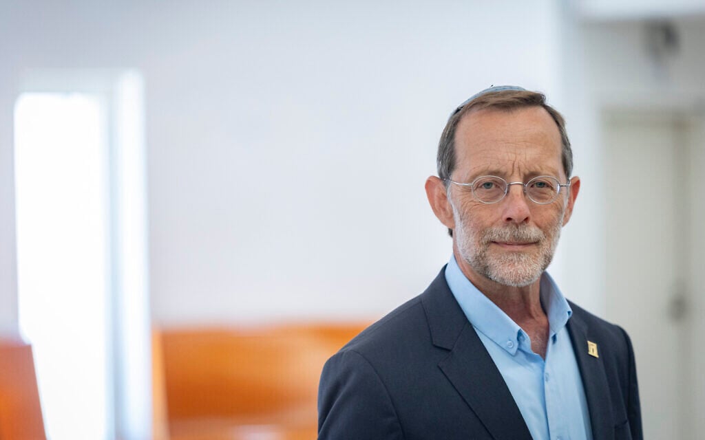 Moshe Feiglin attends a hearing at the Supreme Court in Jerusalem, August 3, 2026. (Chaim Goldberg/Flash90) Moshe Feiglin attends a hearing at the Supreme Court in Jerusalem, August 3, 2026. (Chaim Goldberg/Flash90)
