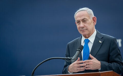 Prime Minister Benjamin Netanyahu in Jerusalem, August 5, 2026. (Chaim Goldberg/FLASH90)