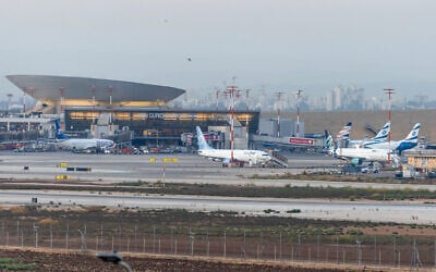 Airplanes are seen at Ben Gurion International Airport, near Tel Aviv, on August 24, 2026. (Yossi Aloni/FLASH90) Airplanes are seen at Ben Gurion International Airport, near Tel Aviv, on August 24, 2026. (Yossi Aloni/FLASH90)