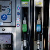 Illustrative photo of a gas station in Jerusalem, August 30, 2026. (Chaim Goldberg/Flash90)