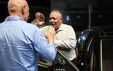 Gadi Eisenkot, leader of Yashar party and a former IDF chief of staff, speaks during an election campaign rally in Nordiya, Israel, August 31, 2026. (Gili Yaari/Flash90)