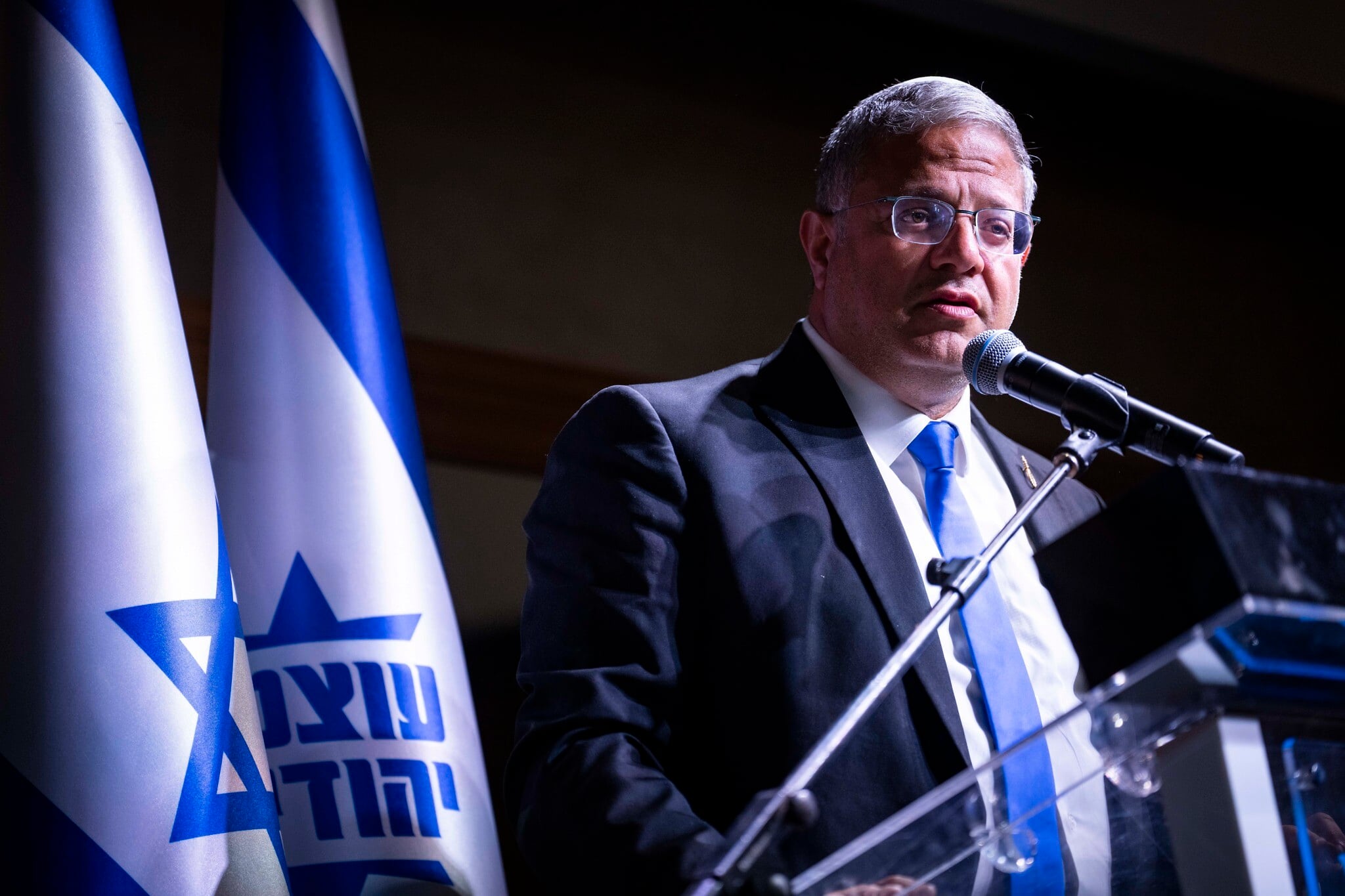 National Security Minister Itamar Ben Gvir unveils the 'Disengagement 710' Gaza emigration plan, September 3, 2026