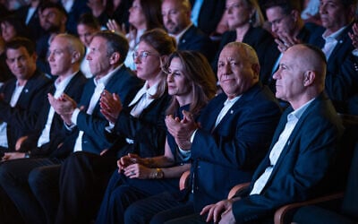 Gadi Eisenkot, chairman of the Yashar party, attends the presentation of the party’s candidate list ahead of the upcoming general elections in Rosh HaAyin, September 7, 2026. (Flash90) Gadi Eisenkot, chairman of the Yashar party, attends the presentation of the party’s candidate list ahead of the upcoming general elections in Rosh HaAyin, September 7, 2026. (Flash90)