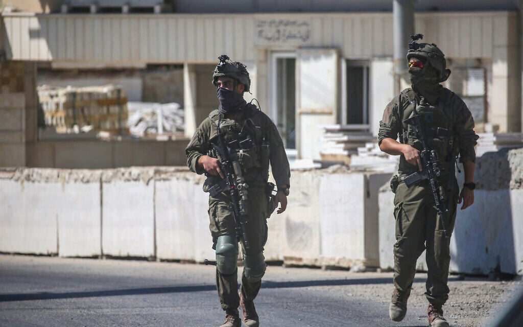 Israeli forces southeast of Jenin in the West Bank, September 20, 2026. (Nasser Ishtayeh/Flash90) Israeli forces southeast of Jenin in the West Bank, September 20, 2026. (Nasser Ishtayeh/Flash90)