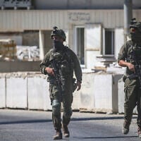 Israeli forces southeast of Jenin in the West Bank, September 20, 2026. (Nasser Ishtayeh/Flash90)