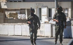 Israeli forces southeast of Jenin in the West Bank, September 20, 2026. (Nasser Ishtayeh/Flash90)