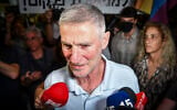 Democrats party chairman Yair Golan arrives for a meeting with opposition leaders in Tel Aviv, September 26, 2026. (Avshalom Sassoni/Flash90)