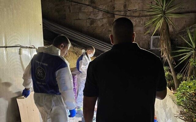 Police investigate the disappearance of Fatima Rajbi, in an image published on September 18, 2026. (Israel Police) Police investigate the disappearance of Fatima Rajbi, in an image published on September 18, 2026. (Israel Police)
