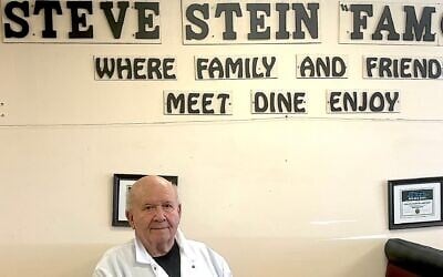 Steve Stein, owner of Steve Stein's Famous Deli in Northeast Philadelphia, the day after closing his doors, August 24, 2026. (Jon Marks/ JTA) Steve Stein, owner of Steve Stein's Famous Deli in Northeast Philadelphia, the day after closing his doors, August 24, 2026. (Jon Marks/ JTA)