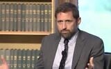 Novelist Phil Klay speaking at the Berkley Center in Georgetown University, Washington DC, April 18, 2023. (Screenshot from YouTube)