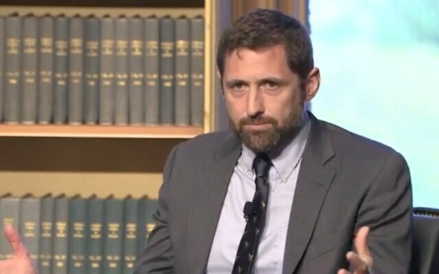 Novelist Phil Klay speaking at the Berkley Center in Georgetown University, Washington DC, April 18, 2023. (Screenshot from YouTube) Novelist Phil Klay speaking at the Berkley Center in Georgetown University, Washington DC, April 18, 2023. (Screenshot from YouTube)