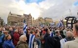 Thousands of pro-Israel protesters gather in Dam Square in Amsterdam, September 17, 2026. (X, used in accordance with Clause 27a of the Copyright Law)