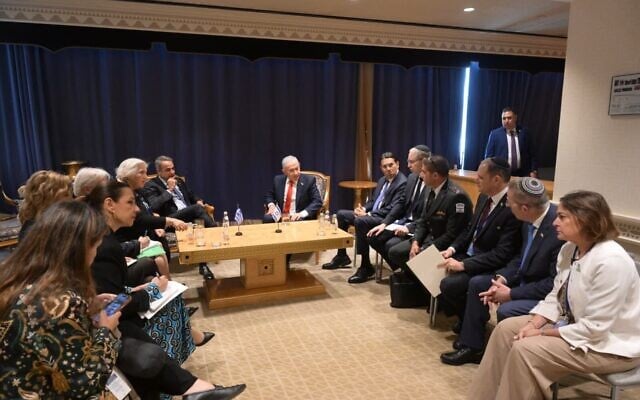 Prime Minister Benjamin Netanyahu meets with his Greek counterpart, Kyriakos Mitsotakis, on the sidelines of the UN on September 24, 2026. (Avi Ohayon/GPO) Prime Minister Benjamin Netanyahu meets with his Greek counterpart, Kyriakos Mitsotakis, on the sidelines of the UN on September 24, 2026. (Avi Ohayon/GPO)