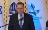 Defense Minister Israel Katz speaks at an annual memorial ceremony for fallen soldiers of the 1973 Yom Kippur War, at Mount Herzl, Jerusalem, September 22, 2026. (Defense Ministry)