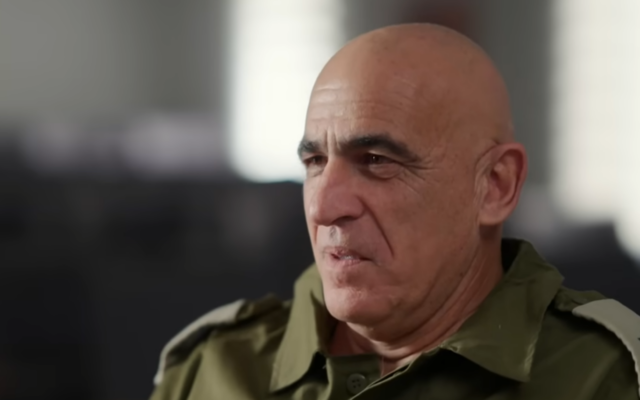 Reservist commander Yossi Bachar speaks to Kan, in November 2023 (Video screenshot) Reservist commander Yossi Bachar speaks to Kan, in November 2023 (Video screenshot)