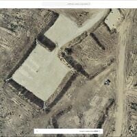 2025 aerial imagery published by govmap.gov.il shows an Israeli military base in unblurred sections in the northern Gaza Strip. (govmap.gov.il) 2025 aerial imagery published by govmap.gov.il shows an Israeli military base in unblurred sections in the northern Gaza Strip. (govmap.gov.il)