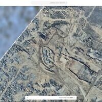 2025 aerial imagery published by govmap.gov.il shows an Israeli military base in unblurred sections in the northern Gaza Strip. (govmap.gov.il) 2025 aerial imagery published by govmap.gov.il shows an Israeli military base in unblurred sections in the northern Gaza Strip. (govmap.gov.il)
