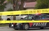 Canadian police at the scene of a shooting near Sons of Jacob Synagogue in Belleville, Ontario, September 21, 2026. (Screenshot/CBC)