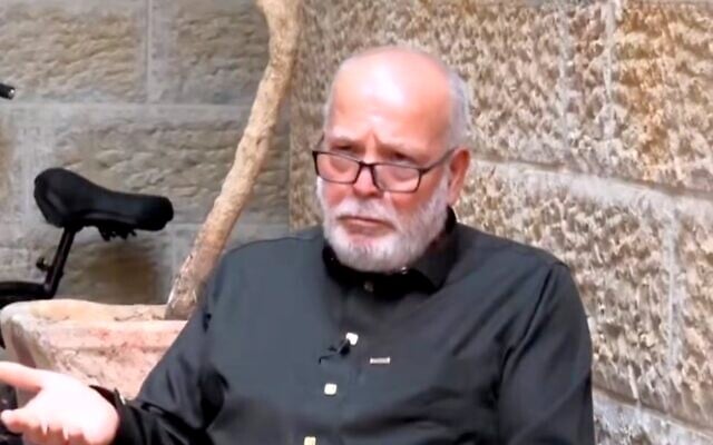 Ahmad al-Husseini is interviewed by Channel 13 on September 30, 2026. (Screen capture/X) Ahmad al-Husseini is interviewed by Channel 13 on September 30, 2026. (Screen capture/X)