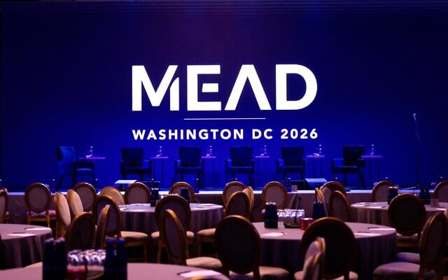 A ballroom hosting the MEAD conference in Washington on September 8, 2026. (Courtesy)
