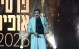 Director Moshe Rosenthal at the Ophir Awards on September 9, 2026 for his film, 'Tell Me Everything,' which won ten awards (Nir Aronson/Shlomi Yosef/Israeli Academy of Film and Television)