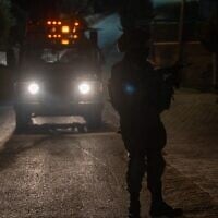An IDF soldier is seen operating in the West Bank, early September 8, 2026. (Israel Defense Forces)