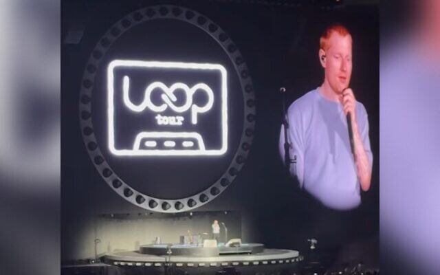 Ed Sheeran speaks at the start of a concert in Philadelphia, on September 19, 2026. (Screenshot via YouTube, used in accordance with Clause 27a of the Copyright Law)