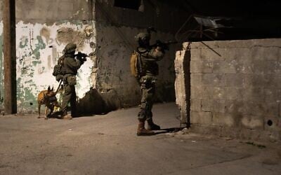 IDF troops operate in the West Bank city of Nablus, in a photo published on September 4, 2026. (Israel Defense Forces) IDF troops operate in the West Bank city of Nablus, in a photo published on September 4, 2026. (Israel Defense Forces)