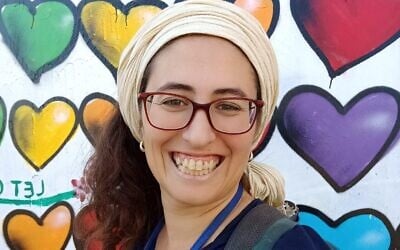 Hannah Pasternak-Shames, guiding in Jaffa, 2022 (Courtesy) Hannah Pasternak-Shames, guiding in Jaffa, 2022 (Courtesy)