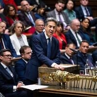 Foreign Secretary Ed Miliband addresses the House of Commons, announcing a ban on all dealings with settlements, September 8, 2026.(House of Commons handout)