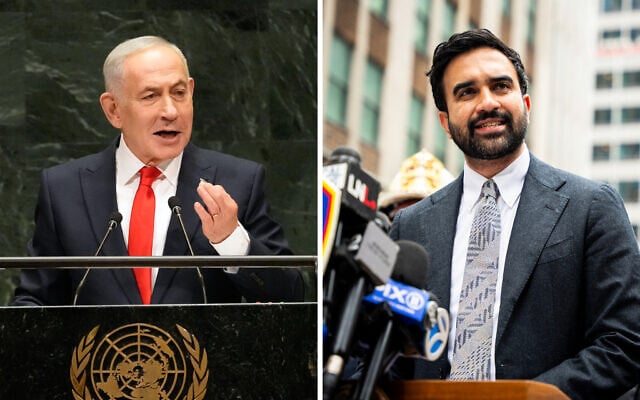 L: Prime Minister Benjamin Netanyahu speaks during the 81st session of the United Nations General Assembly at United Nations headquarters, September 24, 2026. R: New York City Mayor Zohran Mamdani speaks to the press in July 2026, in New York. (AP Photo/Seth Wenig, AP Photo/Angelina Katsanis) L: Prime Minister Benjamin Netanyahu speaks during the 81st session of the United Nations General Assembly at United Nations headquarters, September 24, 2026. R: New York City Mayor Zohran Mamdani speaks to the press in July 2026, in New York. (AP Photo/Seth Wenig, AP Photo/Angelina Katsanis)
