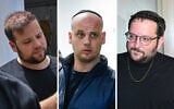 Senior aides to Prime Minister Benjamin Netanyahu (from left): Topaz Luk, Eli Feldstein and Jonatan Urich. (Flash90)