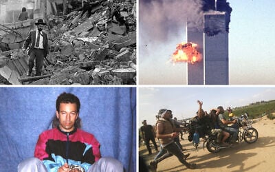 From the AMIA bombing to 9/11, the murder of Daniel Pearl and October 7, Islamist terror and antisemitism have repeatedly followed the same deadly path. (AFP/Ali Burafi, Seth McAllister / AFP, photo credit: AP, Hatem Ali/ AP) From the AMIA bombing to 9/11, the murder of Daniel Pearl and October 7, Islamist terror and antisemitism have repeatedly followed the same deadly path. (AFP/Ali Burafi, Seth McAllister / AFP, photo credit: AP, Hatem Ali/ AP)