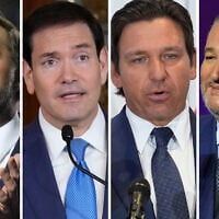(L-R) Vice President JD Vance speaks at the Republican convention September 10, 2026, in Dallas; US Secretary of State Marco Rubio gives a joint news conference with Peruvian President Keiko Fujimori at the presidential palace in Lima, Peru, September 10, 2026; Florida Governor Ron DeSantis during a news conference on August 12, 2025, in Tampa, Florida; US Senator Ted Cruz speaks at the Republican convention, September 10, 2026, in Dallas. (AP Photo/Alex Brandon, AP Photo/Martin Mejia, Pool, AP Photo/Chris O’Meara)