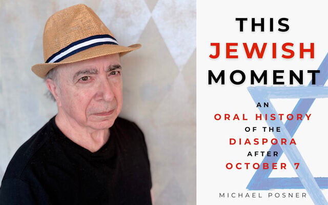 'This Jewish Moment' author Michael Posner in Toronto, August 2026. (Robert Sarner)