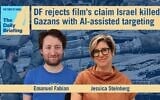 Military correspondent Emanuel Fabian appears on the Daily Briefing with host Jessica Steinberg (Flash 90)