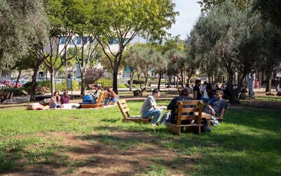 Students at Tel-Hai University of Kiryat Shmona in the Galilee, October 20, 2026. (Courtesy of Tel-Hai University of Kiryat Shmona in the Galilee) Students at Tel-Hai University of Kiryat Shmona in the Galilee, October 20, 2026. (Courtesy of Tel-Hai University of Kiryat Shmona in the Galilee)