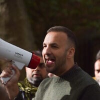 Green Party leader Zack Polanski gives a speech in St Pancras Gardens as he continues his campaign ahead of the upcoming Holborn and St Pancras by-election on October 3, 2026, London, England, United Kingdom. (Vuk Valcic/ZUMA Press Wire via Reuters)