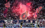 Torcida, Hajduk Split supporters set off pyrotechnic fires during the UEFA Conference League 2026/27 League Phase MD1 match between HNK Hajduk Split and AFC Ajax at Stadion Poljud on October 15, 2026 in Split, Croatia. (Photo: Ivana Ivanovic/PIXSELL/Sipa USA)