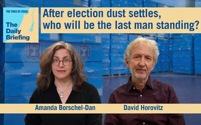 Founding editor David Horovitz joins host Amanda Borschel-Dan for today's Daily Briefing podcast. (ToI/Flash90) Founding editor David Horovitz joins host Amanda Borschel-Dan for today's Daily Briefing podcast. (ToI/Flash90)