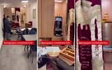 Footage posted to social media shows the vandalized "Ohalei Yaakov" synagogue in Paris, October 18, 2026. (Screenshots/social media: used in accordance with Clause 27a of the Copyright Law)