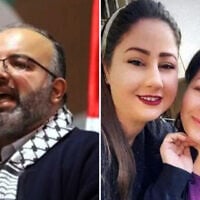 Hamas official Ali al-Amoudi (left) in an undated photo; Maisaa Abu Dawood (right) and her daughter Mary, who were killed in an IDF strike on their home in northern Gaza on October 3, 2026. (Social media: used in accordance with Clause 27a of the Copyright Law)