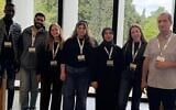 Dr. Aied Igbaria, right, with students in his lab at Ben-Gurion University of the Negev's Department of Life Sciences. (Courtesy)