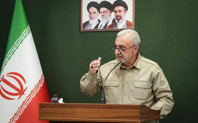 Iranian defense minister Mehrdad Akhlaghi seen at the Iranian parliament, on October 17, 2026. (ICANA.ir) Iranian defense minister Mehrdad Akhlaghi seen at the Iranian parliament, on October 17, 2026. (ICANA.ir)