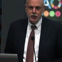 Screen capture from video of Food and Agriculture Organization (FAO) director Ben Davis, 2026. (The Italian Insider/used in accordance with Clause 27a of the Copyright Law)