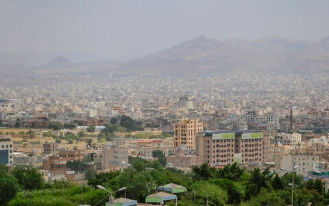 This photo shows a general view of the skyline in Yemen’s capital Sanaa on October 2, 2026. (Mohammed HUWAIS/AFP)