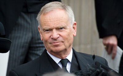 FILE: British author and former MP Jeffrey Archer leaves St Paul’s Cathedral at the end of British former prime minister Margaret Thatcher's ceremonial funeral in central London on April 17, 2013. (LEON NEAL/AFP) FILE: British author and former MP Jeffrey Archer leaves St Paul’s Cathedral at the end of British former prime minister Margaret Thatcher's ceremonial funeral in central London on April 17, 2013. (LEON NEAL/AFP)