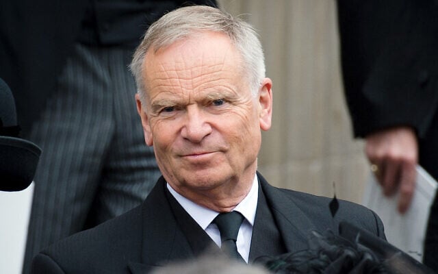 FILE: British author and former MP Jeffrey Archer leaves St Paul’s Cathedral at the end of British former prime minister Margaret Thatcher's ceremonial funeral in central London on April 17, 2013. (LEON NEAL/AFP) FILE: British author and former MP Jeffrey Archer leaves St Paul’s Cathedral at the end of British former prime minister Margaret Thatcher's ceremonial funeral in central London on April 17, 2013. (LEON NEAL/AFP)