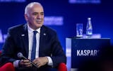 Russian former chess world champion and Chairman of Renew Democracy Initiative Garry Kasparov attends the Warsaw Security Forum in Warsaw, Poland on October 12, 2026. (Wojtek RADWANSKI/AFP)