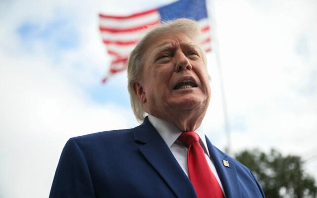 US President Donald Trump speaks to members of the press before boarding Marine One on the South Lawn of the White House in Washington, DC, on October 16, 2026. (Jim WATSON/AFP)
